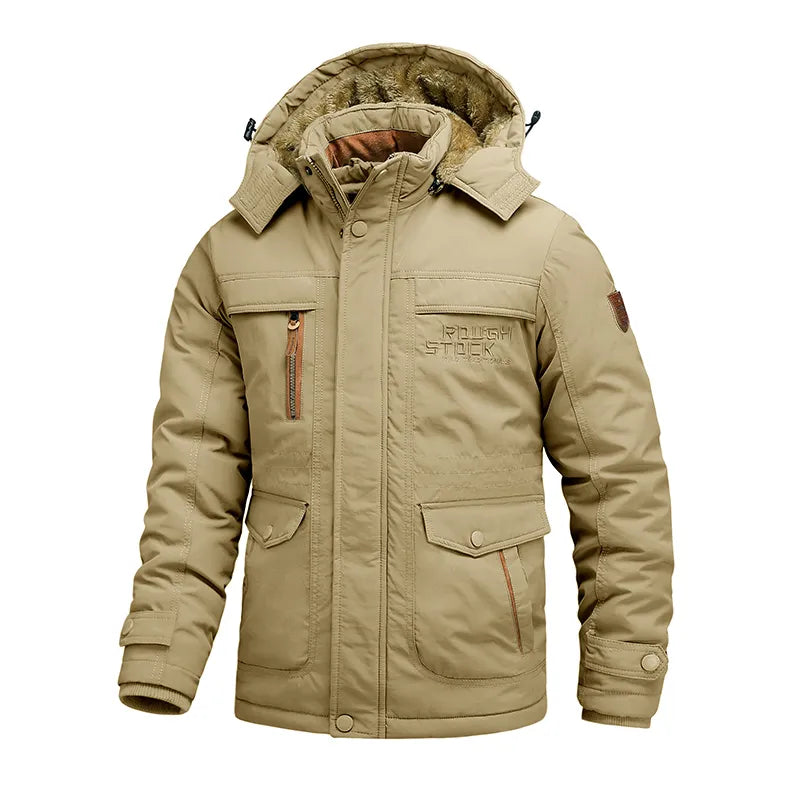Veste d’Hiver avec Capuche Amovible pour Homme | Adaptée aux Activités en Plein Air
