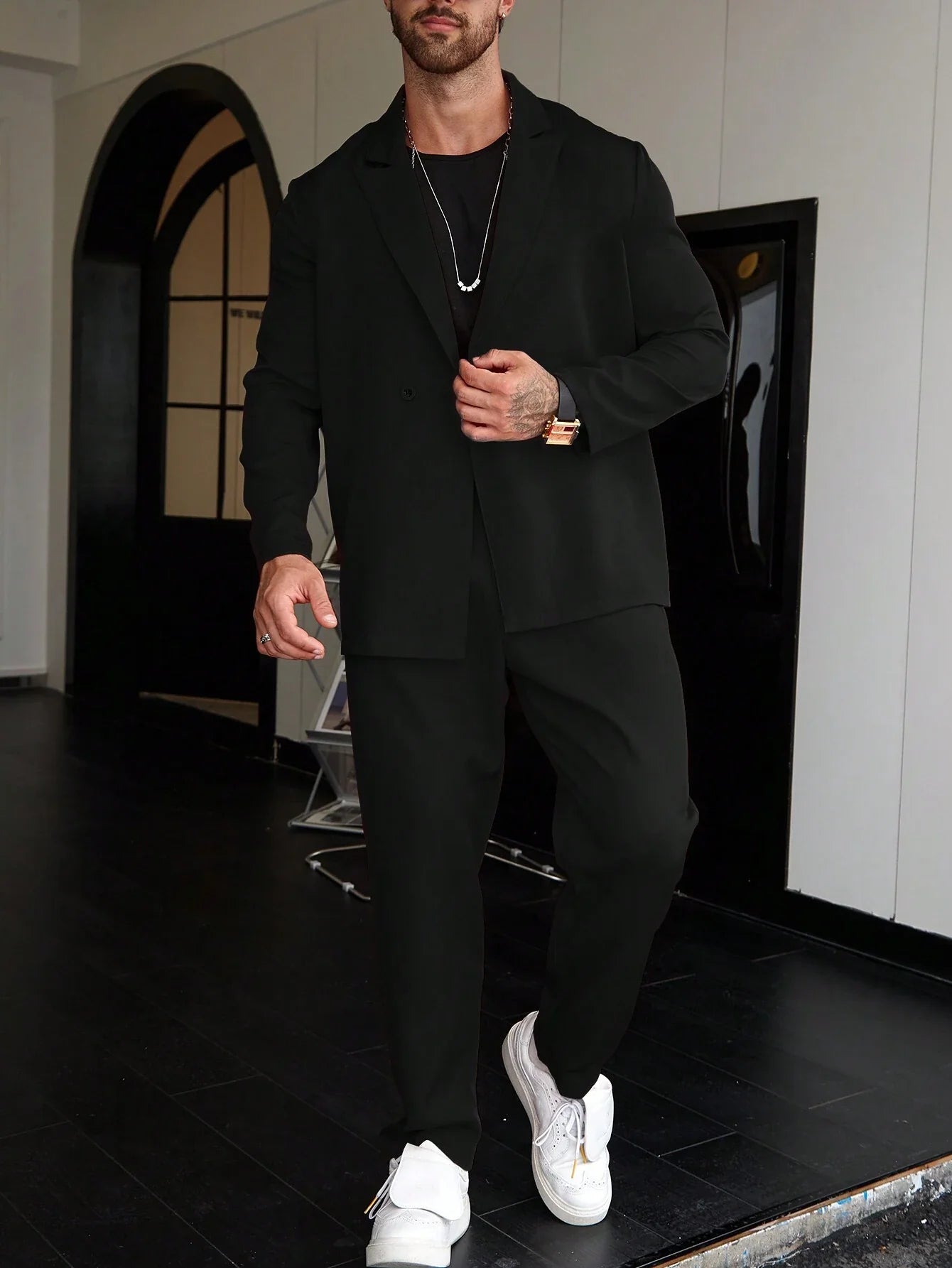 Costume Deux Pièces pour Homme avec Coupe Ajustée | Idéal pour Affaires et Événements Formels