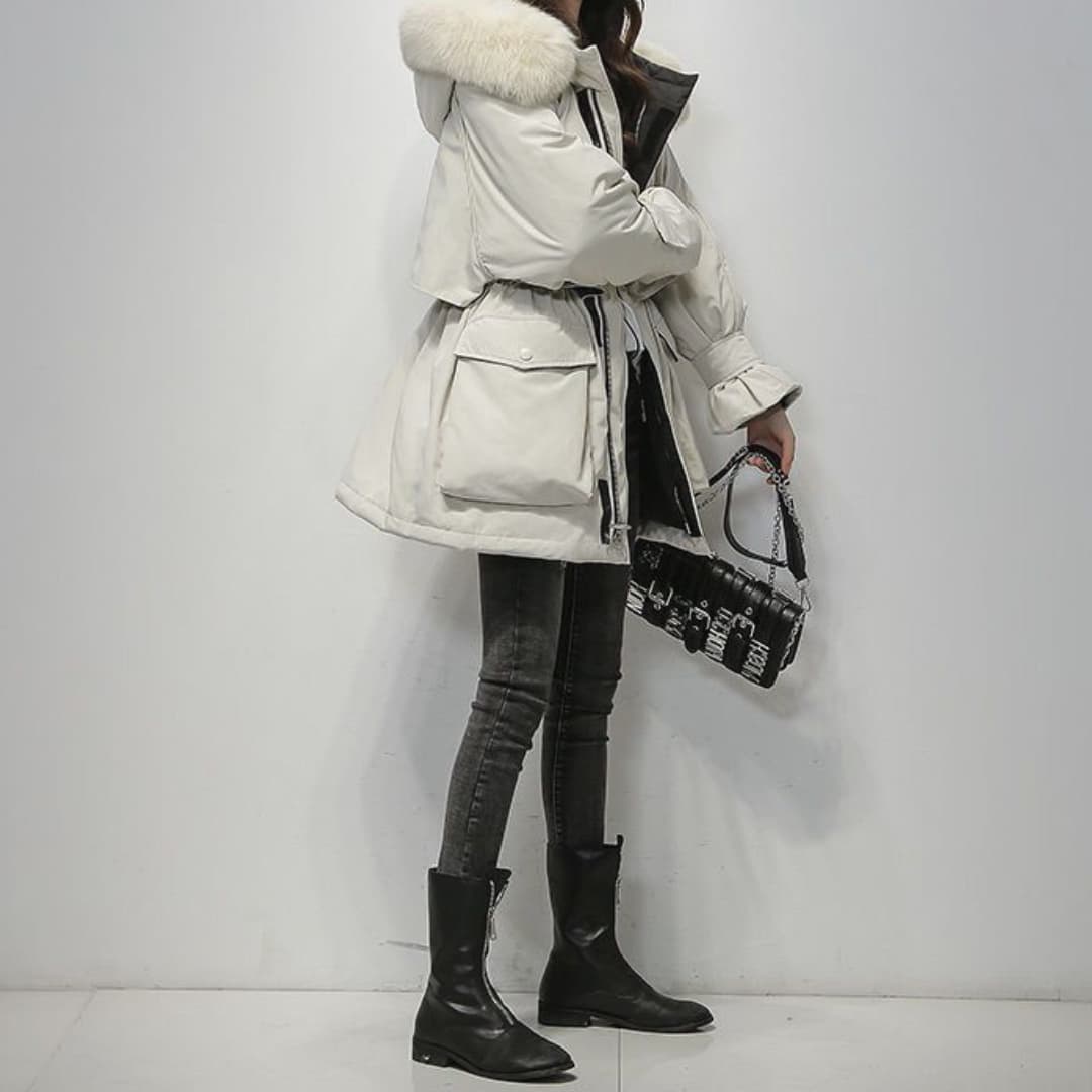 Parka avec Col Imitation Fourrure pour Femme | Idéale pour l’Hiver