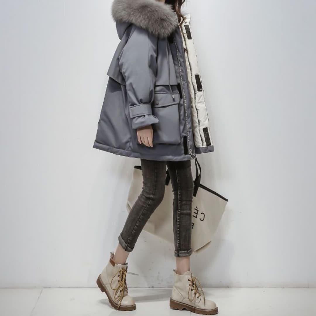 Parka avec Col Imitation Fourrure pour Femme | Idéale pour l’Hiver