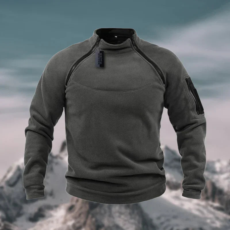 Pull Zippé pour Hommes Avec Poches Fonctionnelles | Idéal pour Les Activités En Plein Air
