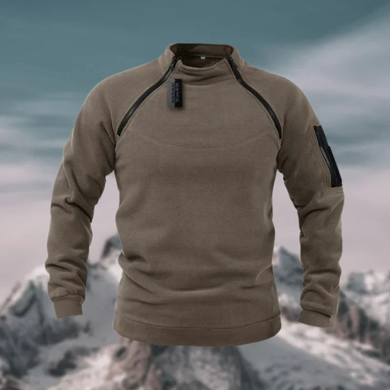 Pull Zippé pour Hommes Avec Poches Fonctionnelles | Idéal pour Les Activités En Plein Air