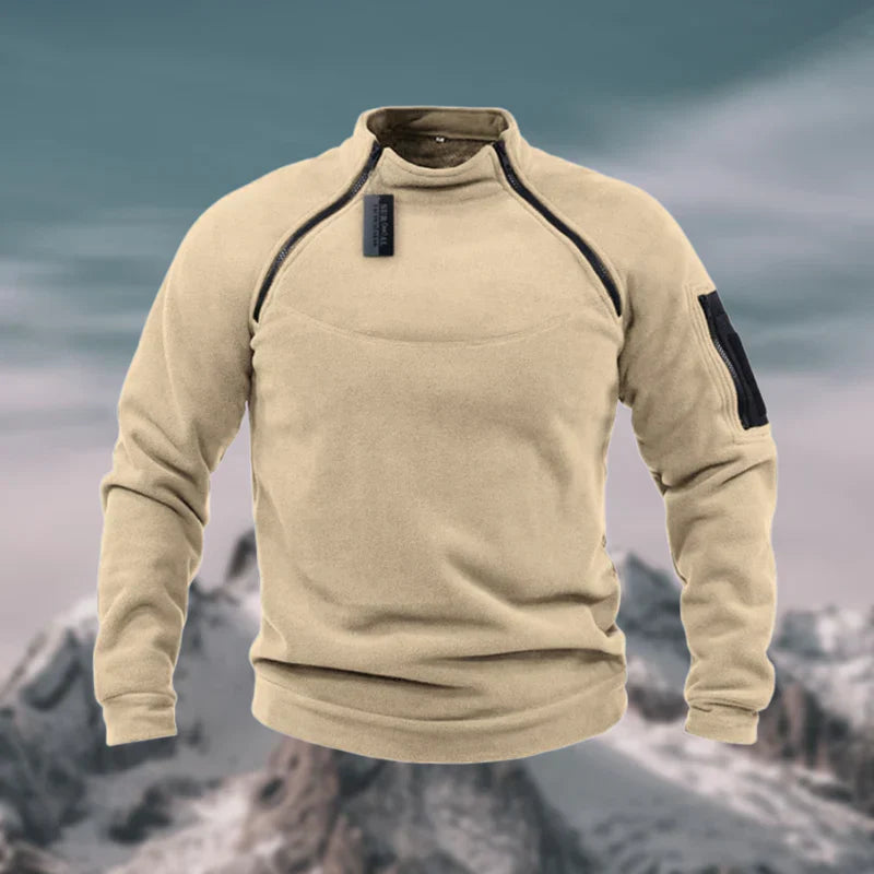Pull Zippé pour Hommes Avec Poches Fonctionnelles | Idéal pour Les Activités En Plein Air
