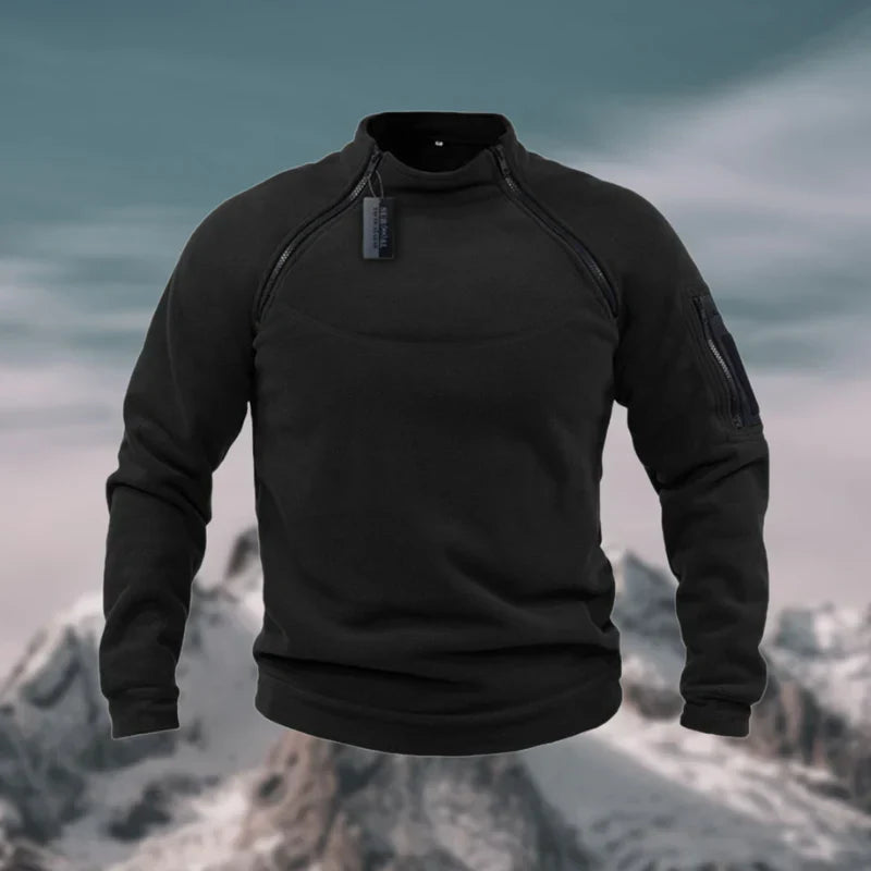 Pull Zippé pour Hommes Avec Poches Fonctionnelles | Idéal pour Les Activités En Plein Air