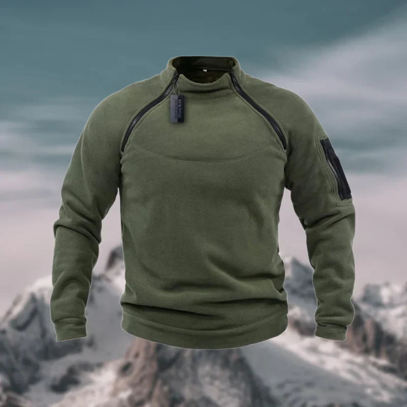 Pull Zippé pour Hommes Avec Poches Fonctionnelles | Idéal pour Les Activités En Plein Air