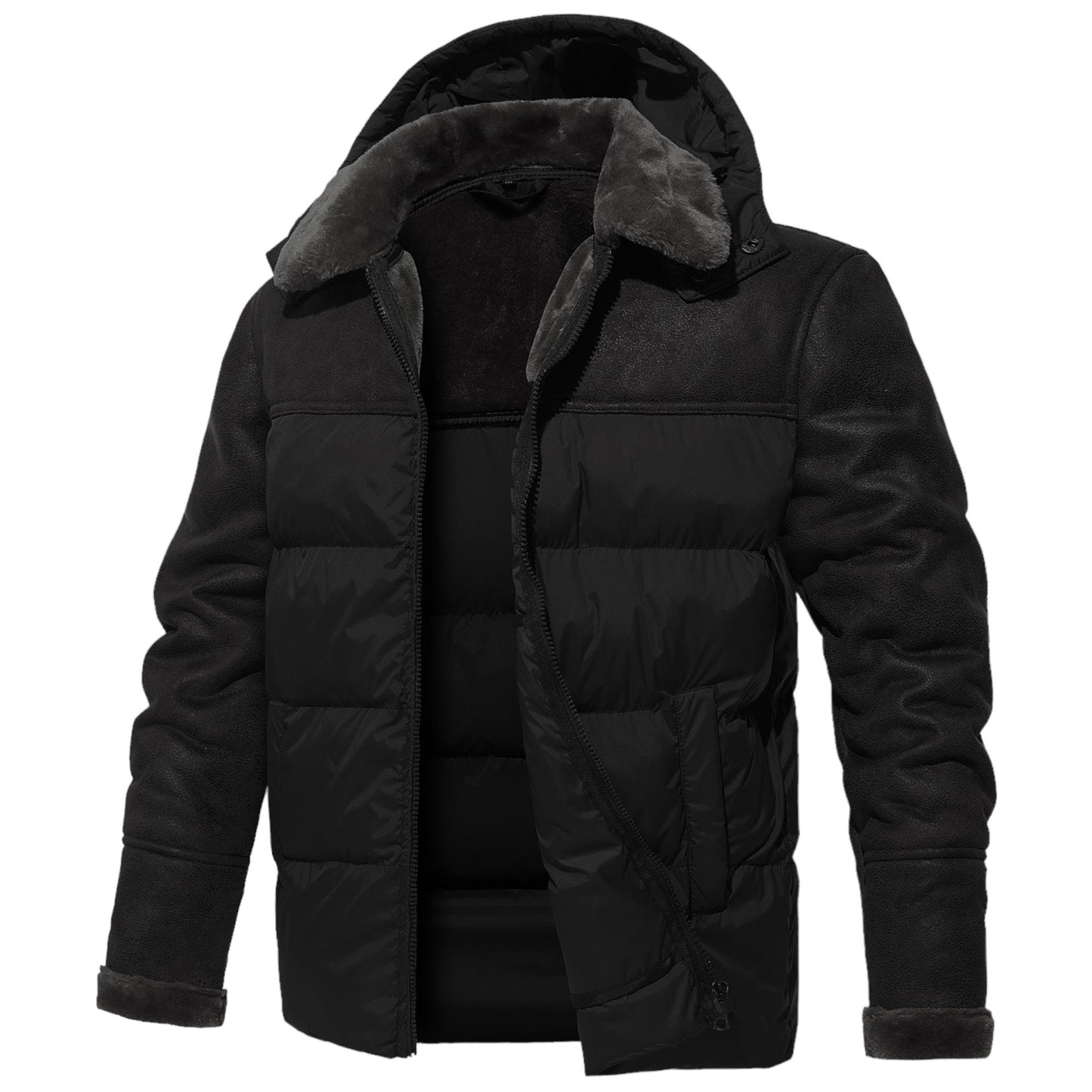 Doudoune D'Hiver avec Capuche Amovible pour Hommes | Idéale pour Les Journées Froides