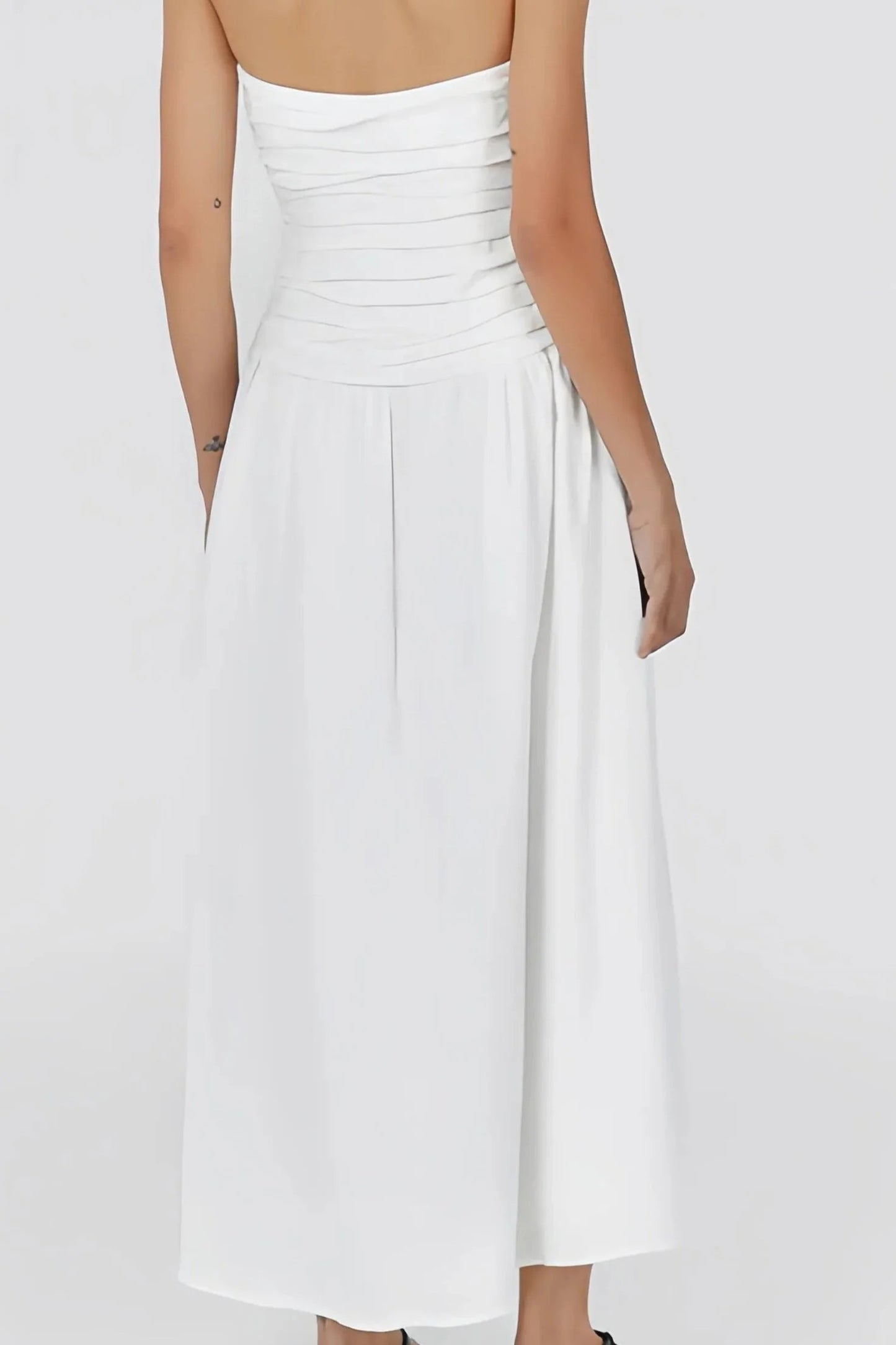 Robe Midi Sans Bretelles pour Femme | Idéale pour l'Été et les Sorties en Soirée