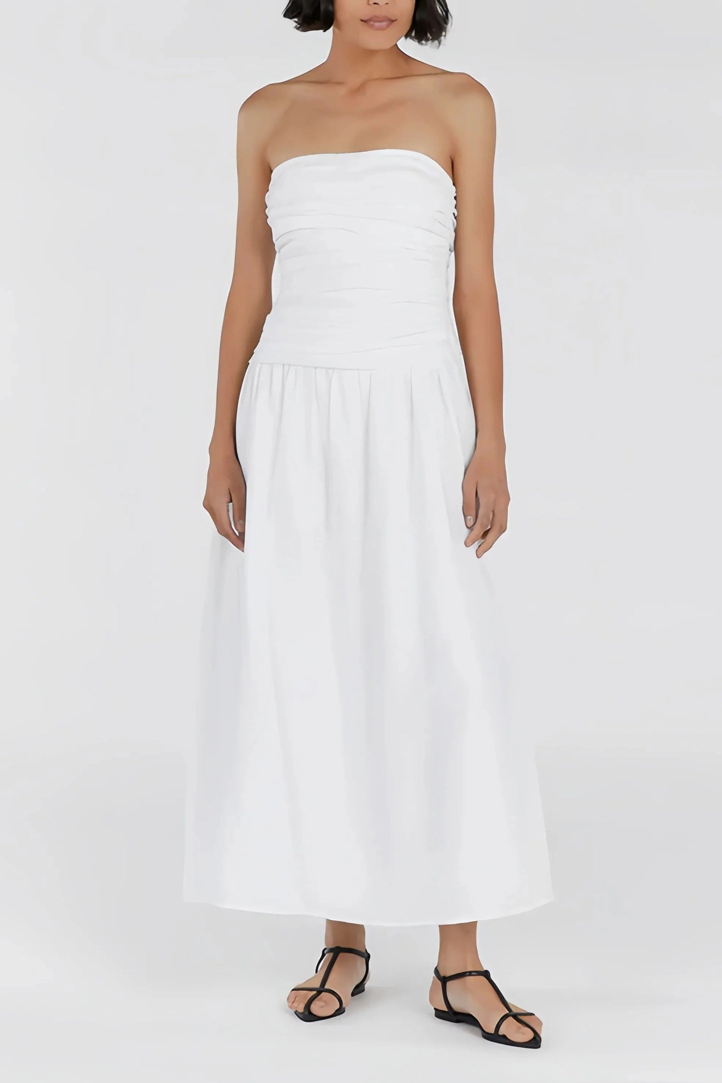 Robe Midi Sans Bretelles pour Femme | Idéale pour l'Été et les Sorties en Soirée