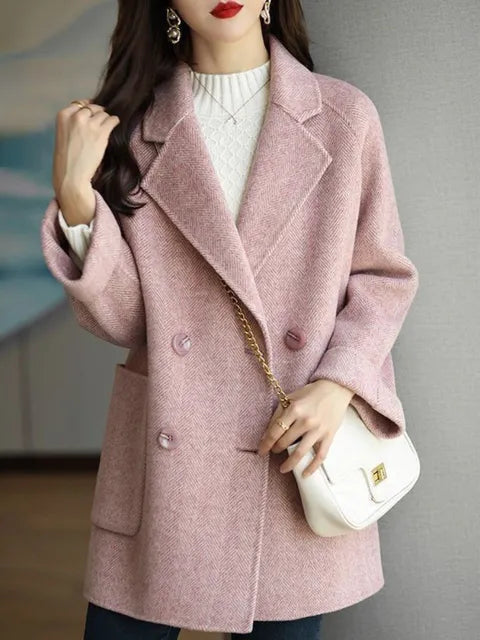 Manteau Long d’Hiver avec Coupe Classique et Fermeture à Boutons pour Femme | Idéal pour Temps Froid