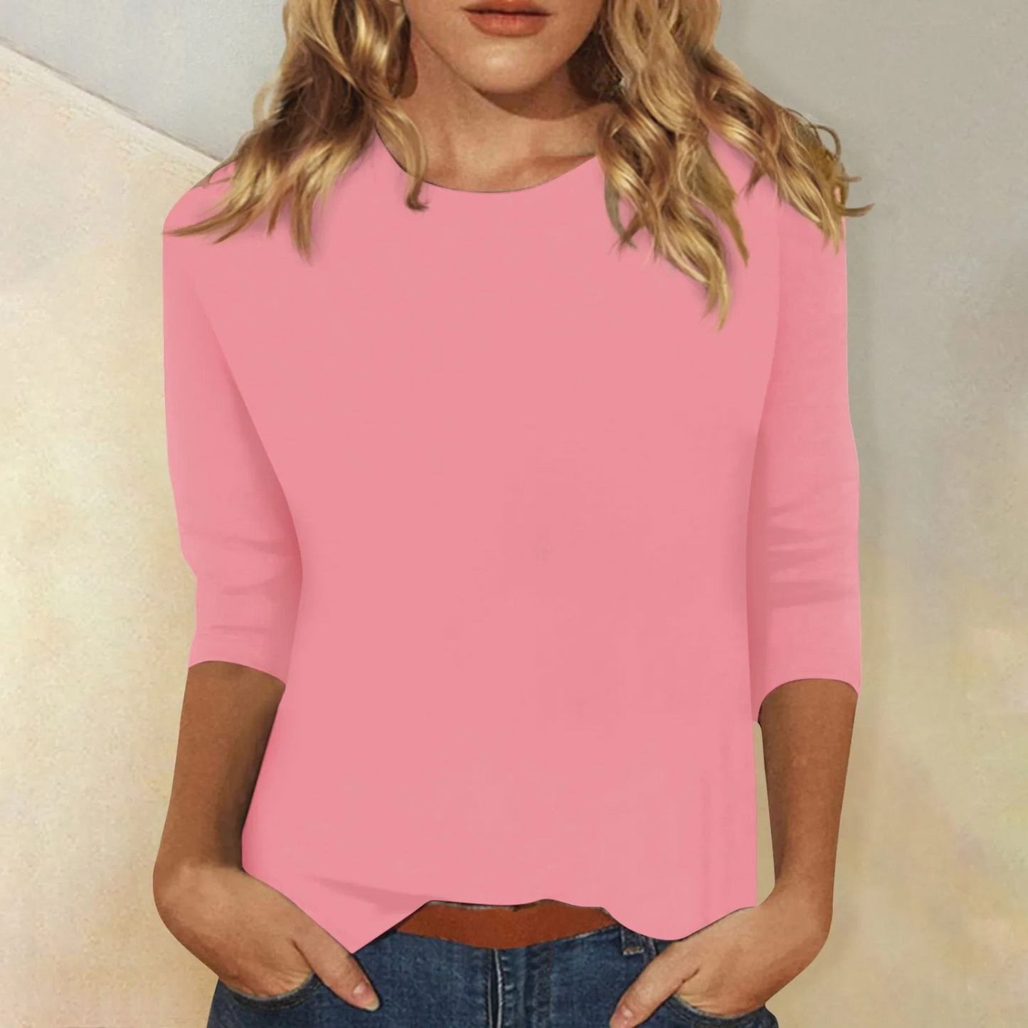 T-shirt À Manches Longues Avec Col Rond Pour Femme | Idéal Pour Toutes Saisons