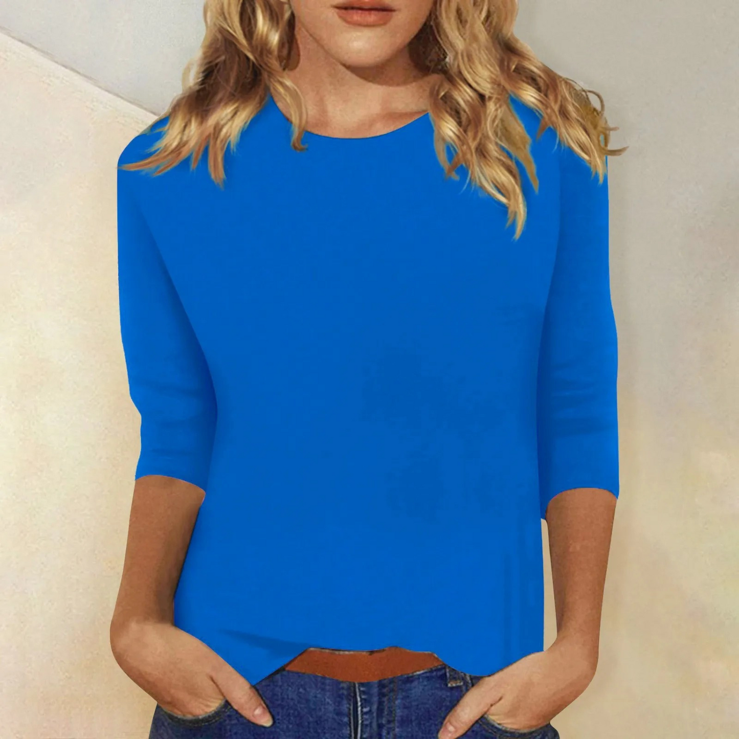 T-shirt À Manches Longues Avec Col Rond Pour Femme | Idéal Pour Toutes Saisons