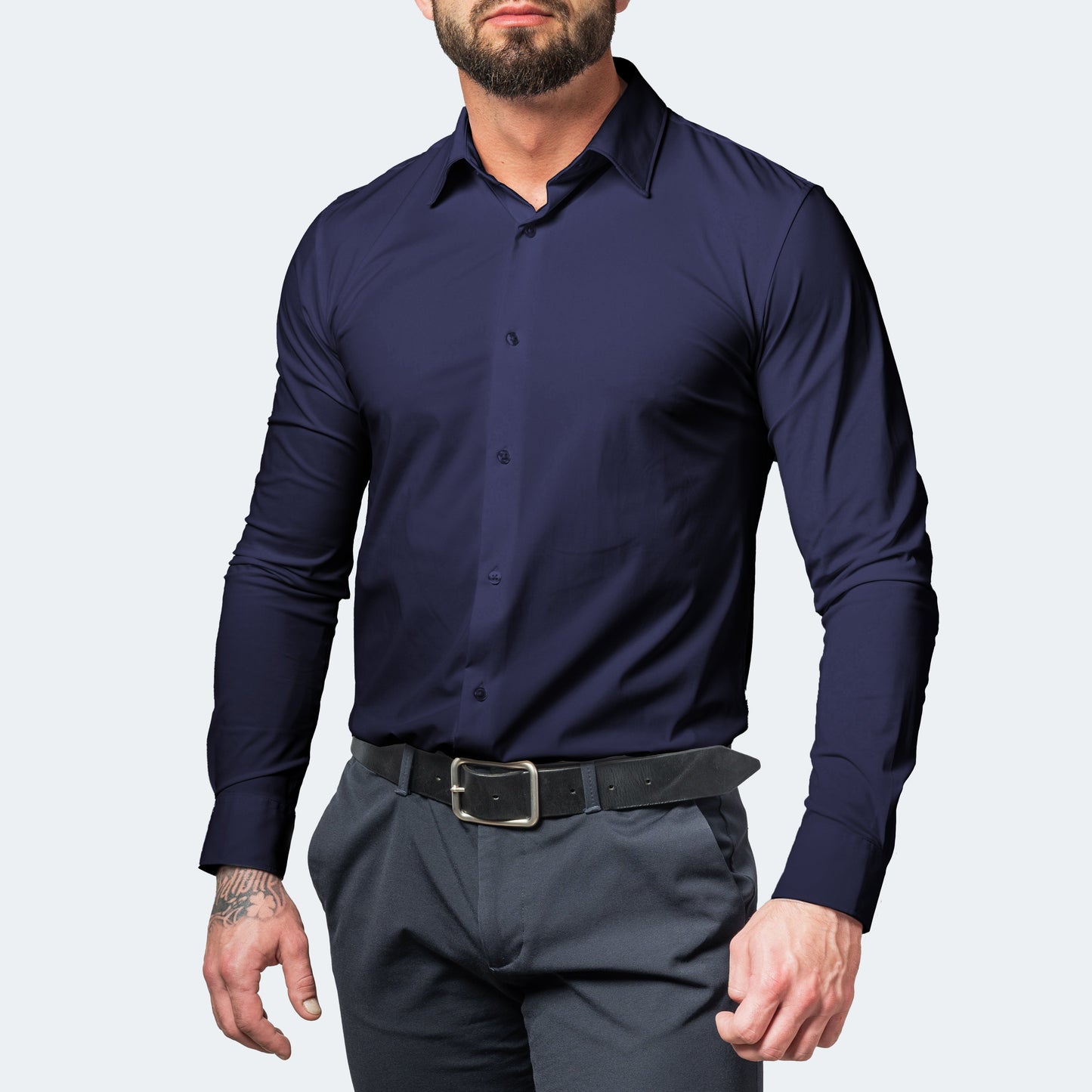 Chemise pour Homme À Coupe Classique avec Fermeture Boutonnée | Idéale pour Le Quotidien