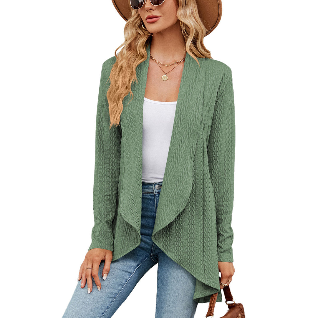 Gilet Texturé avec Coupe Droite pour Femmes | Idéal pour l'Automne