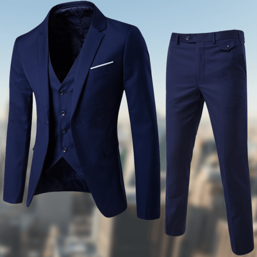 Costume Deux Pièces pour Homme avec Veste et Pantalon Coordonnés | Idéal pour le Bureau et les Occasions Formelles