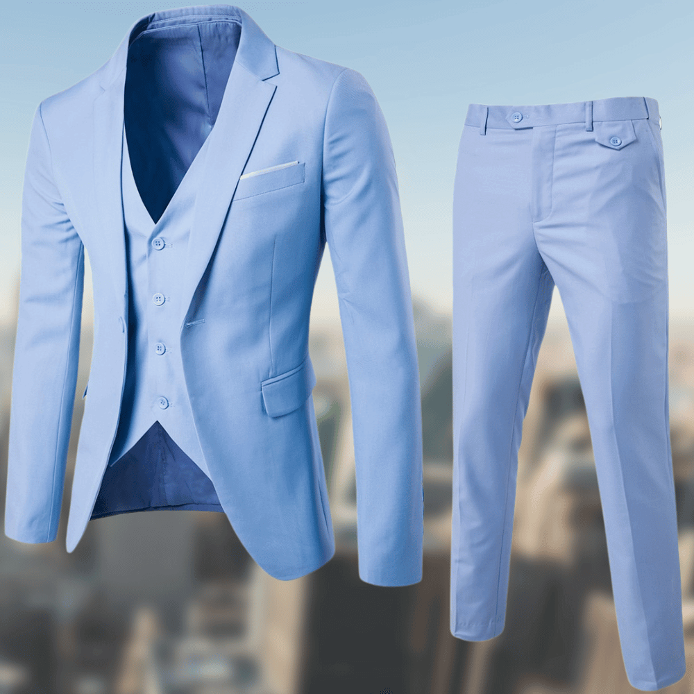 Costume Deux Pièces pour Homme avec Veste et Pantalon Coordonnés | Idéal pour le Bureau et les Occasions Formelles