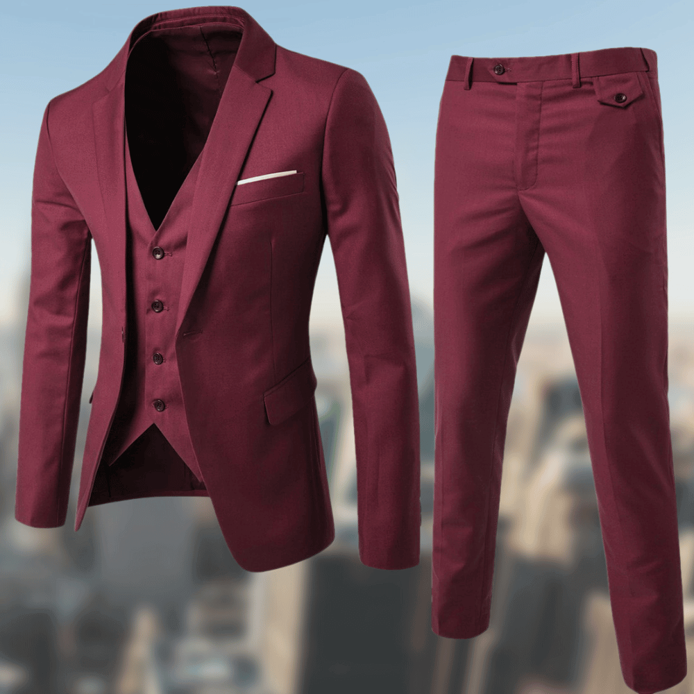 Costume Deux Pièces pour Homme avec Veste et Pantalon Coordonnés | Idéal pour le Bureau et les Occasions Formelles