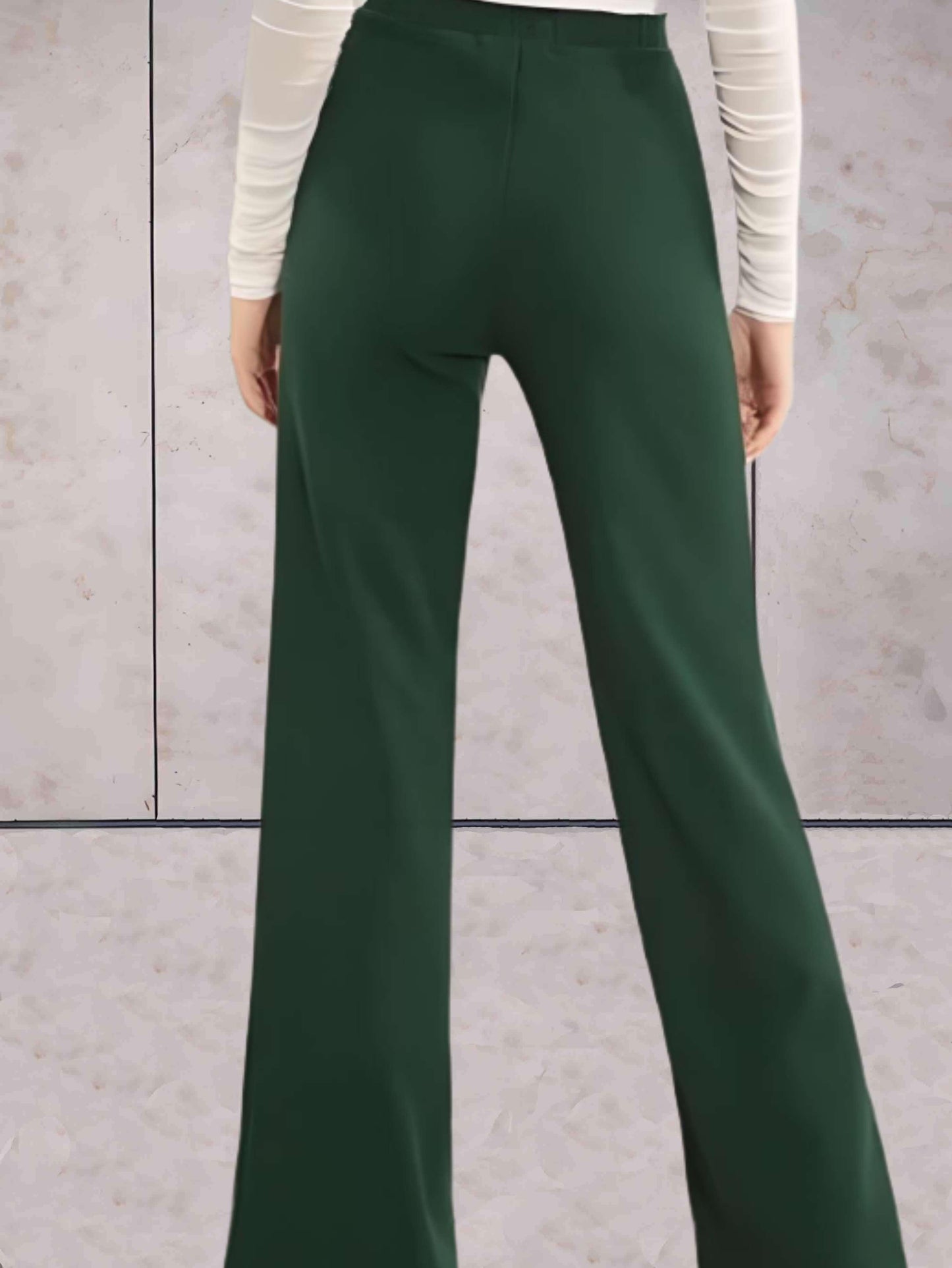 Pantalon à Taille Haute Évasé pour Femme | Idéal pour Soirées et Occasions Formelles