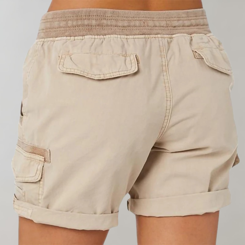Short Taille Haute avec Ceinture Élastique pour Femme | Idéal pour l'Été