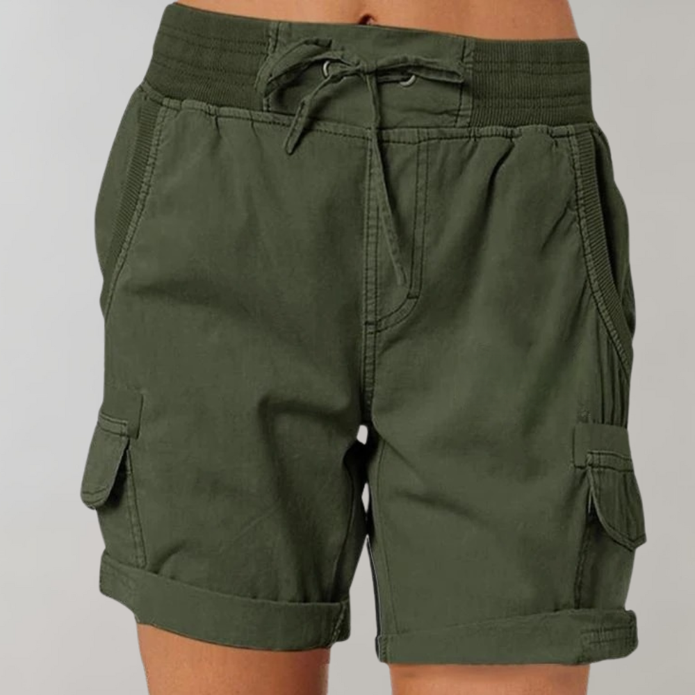 Short Taille Haute avec Ceinture Élastique pour Femme | Idéal pour l'Été