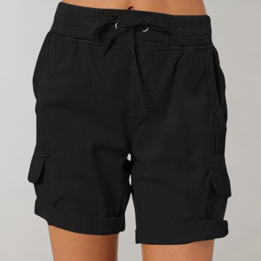 Short Taille Haute avec Ceinture Élastique pour Femme | Idéal pour l'Été