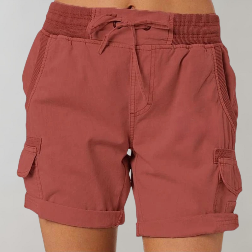 Short Taille Haute avec Ceinture Élastique pour Femme | Idéal pour l'Été