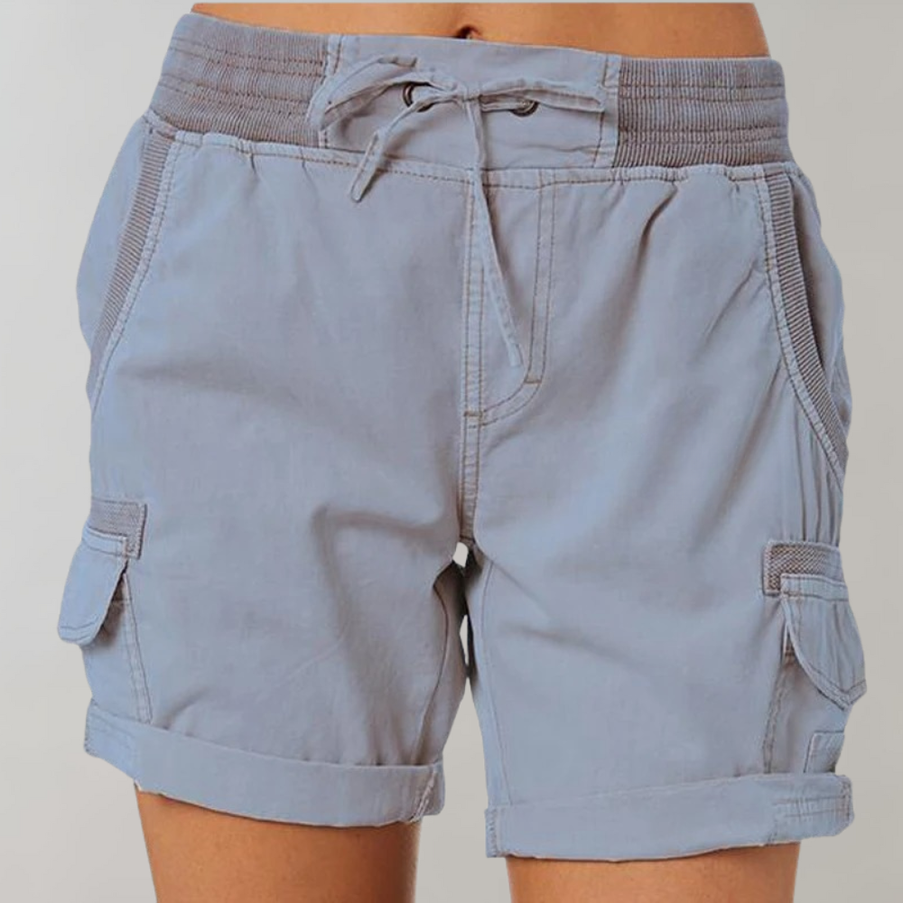 Short Taille Haute avec Ceinture Élastique pour Femme | Idéal pour l'Été