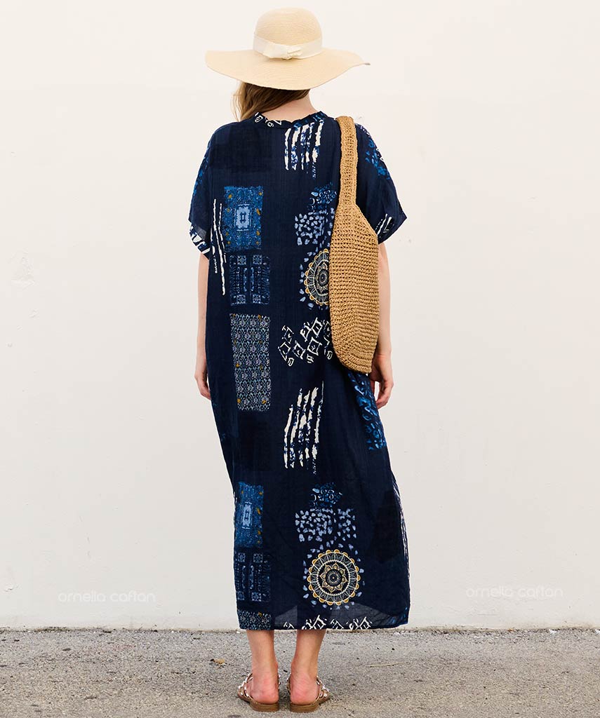 Caftan Ample À Coupe Fluide Pour Femme | Idéal Pour Les Journées Décontractées Et La Saison Chaude