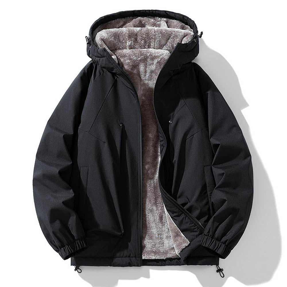Veste D’Hiver avec Capuche Et Doublure pour Hommes | Idéale pour Saison Froide