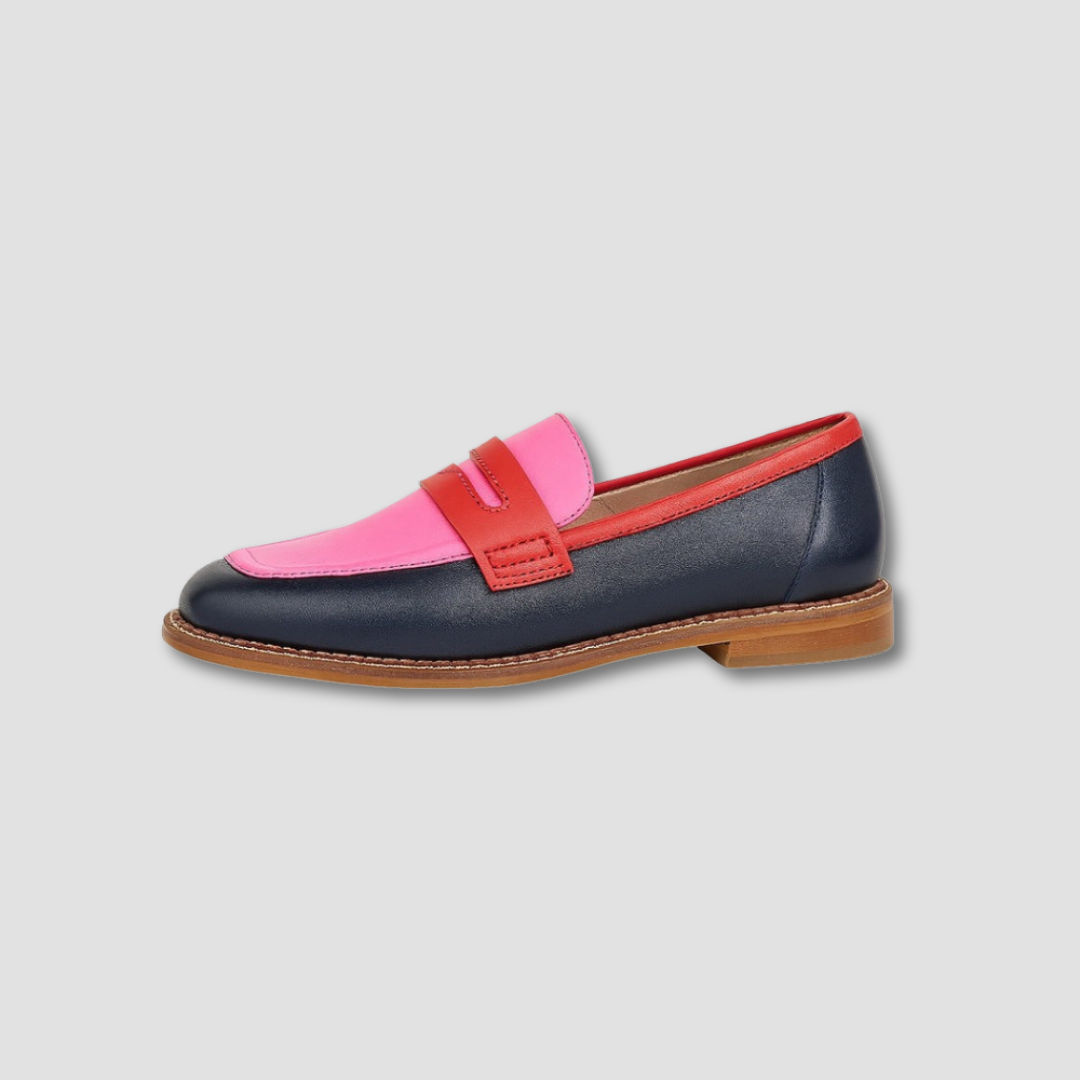 Mocassins à Imprimé Multicolore avec Bout Rond pour Femme | Idéal pour un Usage Quotidien et les Vacances