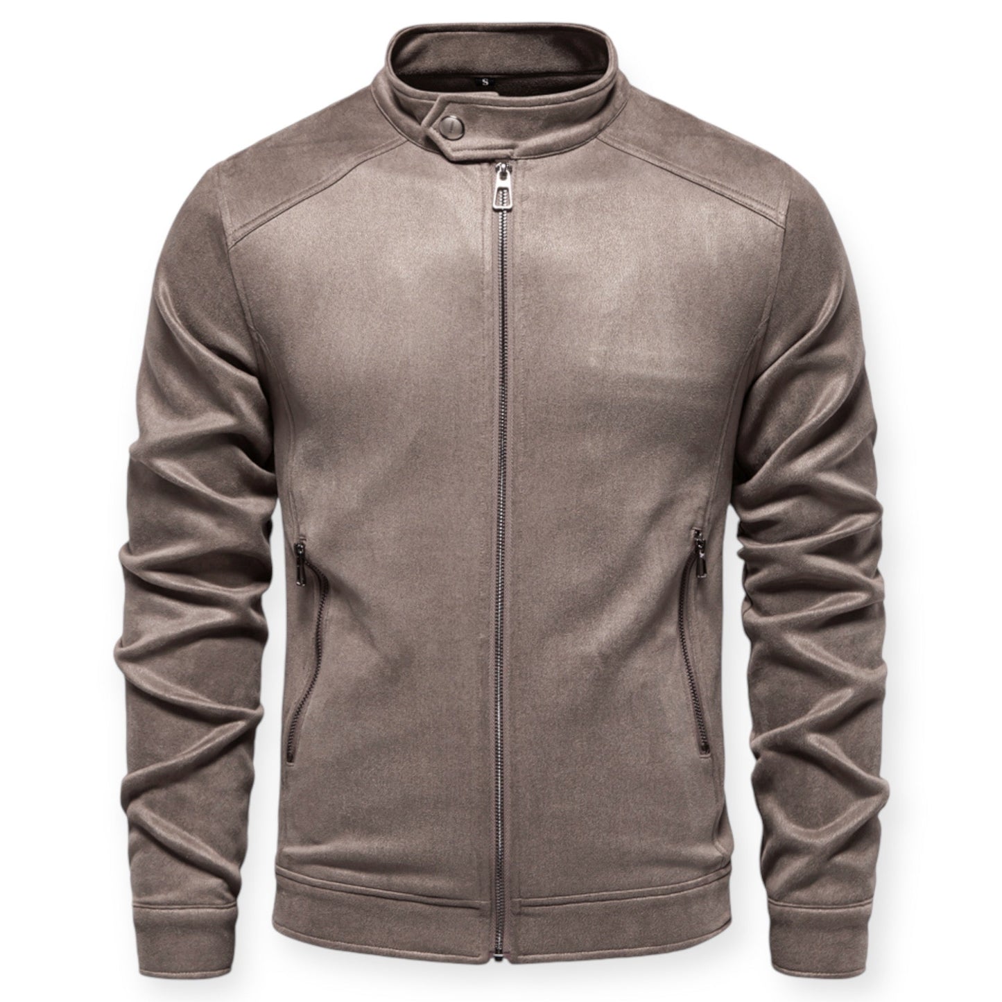 Veste Zippée À Col Montant pour Hommes | Idéale pour Les Sorties Quotidiennes