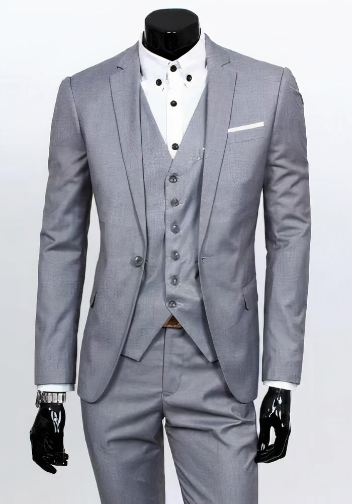 Costume 3 Pièces avec Veste, Gilet Et Pantalon pour Homme | Idéal pour Les Occasions Formelles
