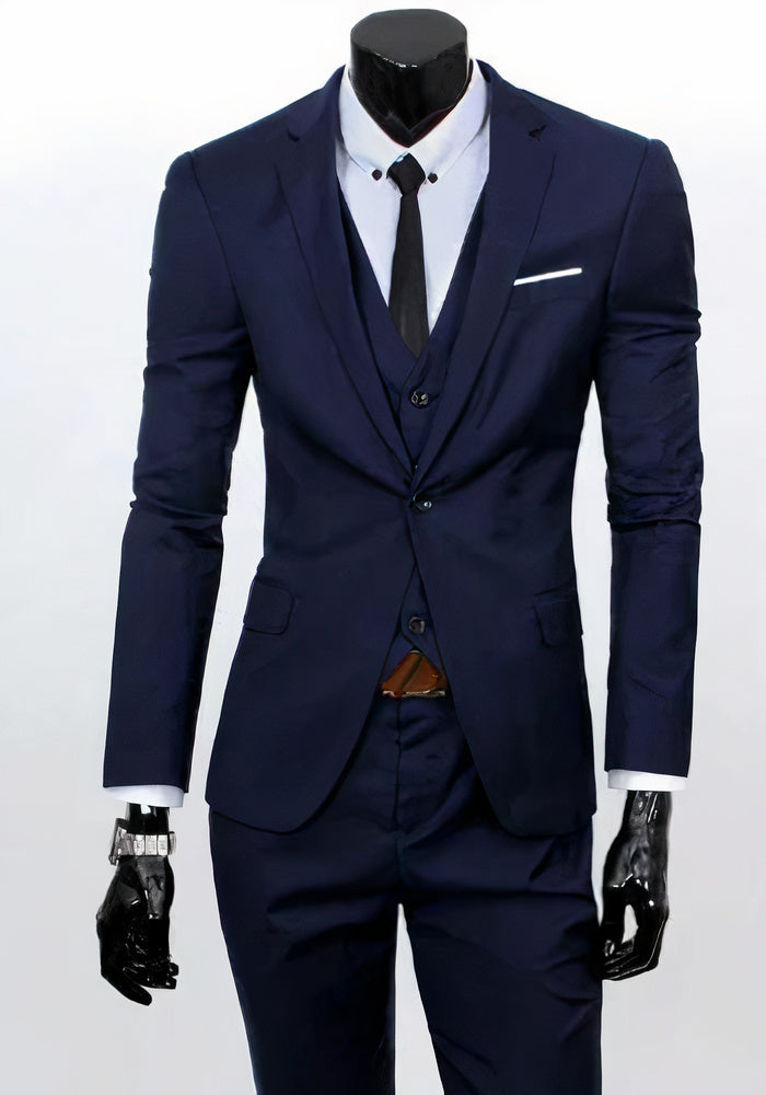 Costume 3 Pièces avec Veste, Gilet Et Pantalon pour Homme | Idéal pour Les Occasions Formelles