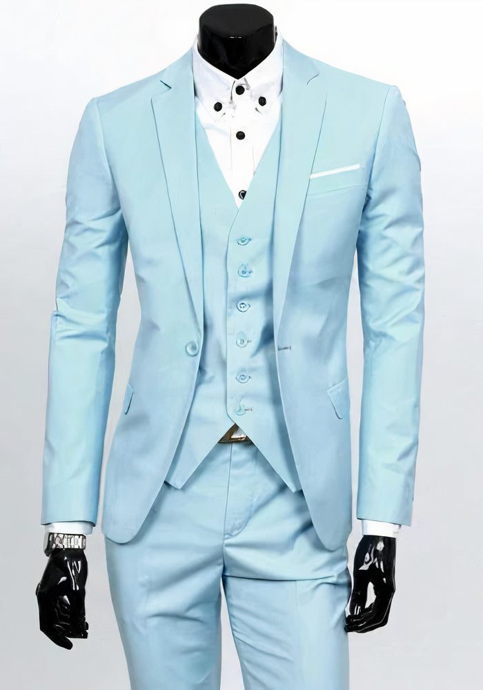 Costume 3 Pièces avec Veste, Gilet Et Pantalon pour Homme | Idéal pour Les Occasions Formelles