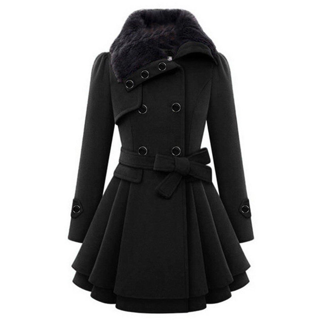 Manteau d’Hiver Long avec Capuche et Col en Fausse Fourrure pour Femme | Idéal pour la Saison Froide