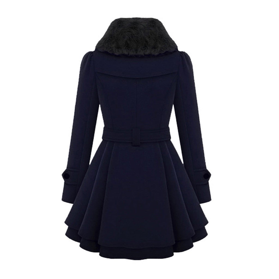 Manteau d’Hiver Long avec Capuche et Col en Fausse Fourrure pour Femme | Idéal pour la Saison Froide