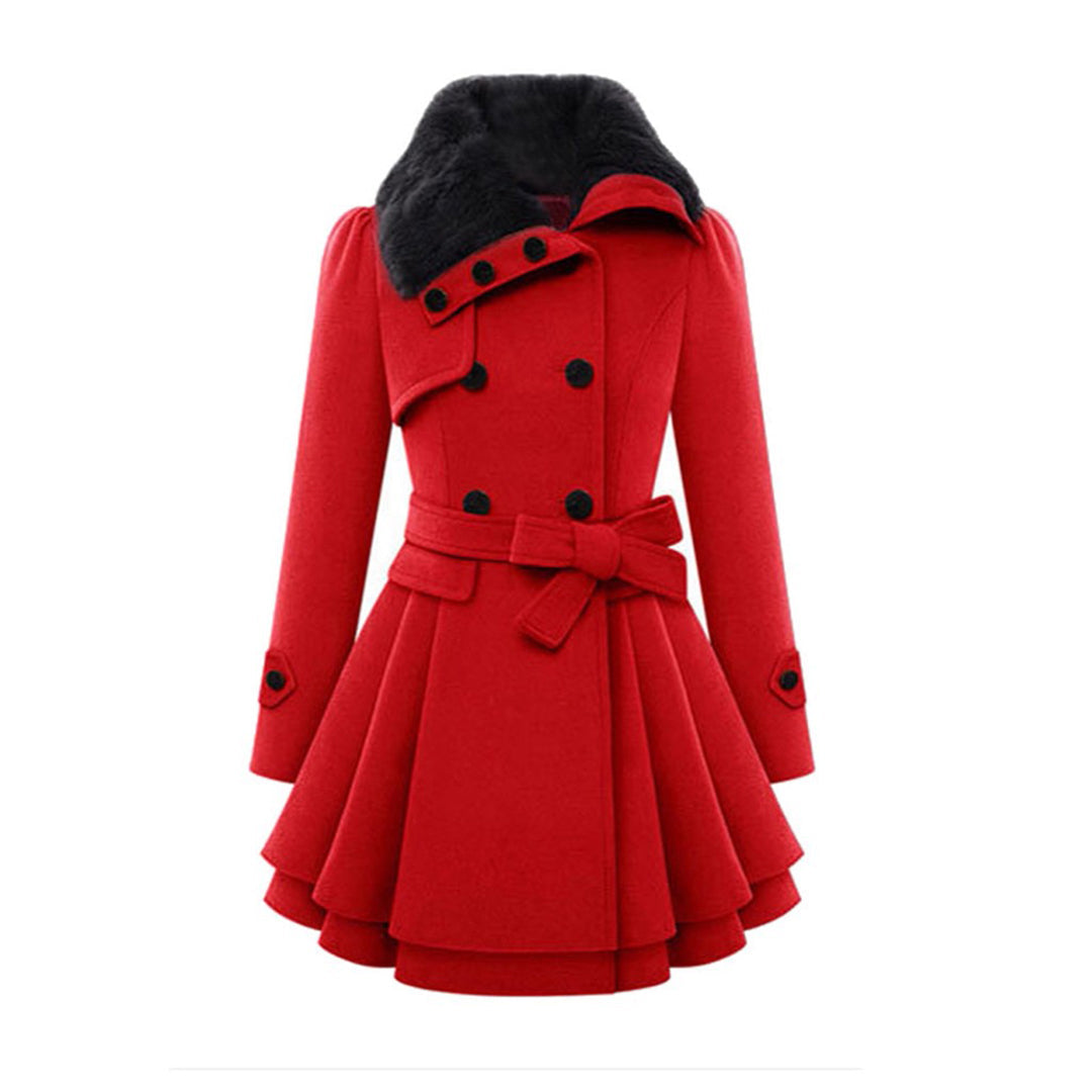 Manteau d’Hiver Long avec Capuche et Col en Fausse Fourrure pour Femme | Idéal pour la Saison Froide