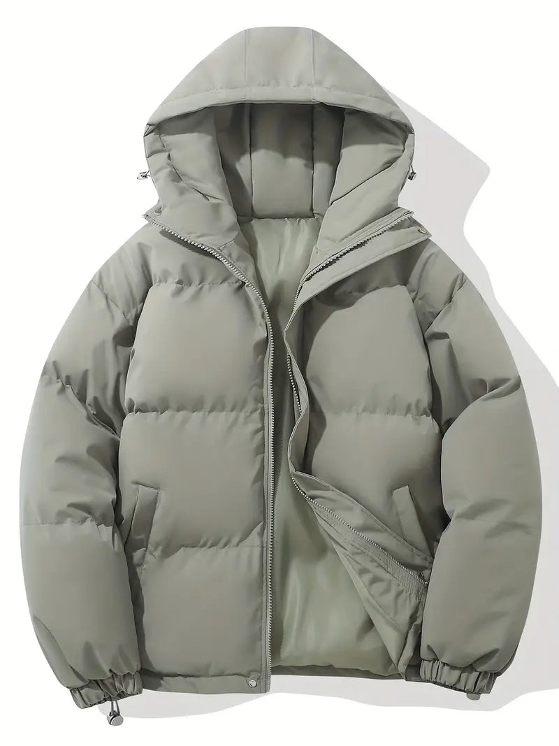 Veste Matelassée avec Capuche et Poches Fonctionnelles pour Homme | Idéal pour l’Hiver
