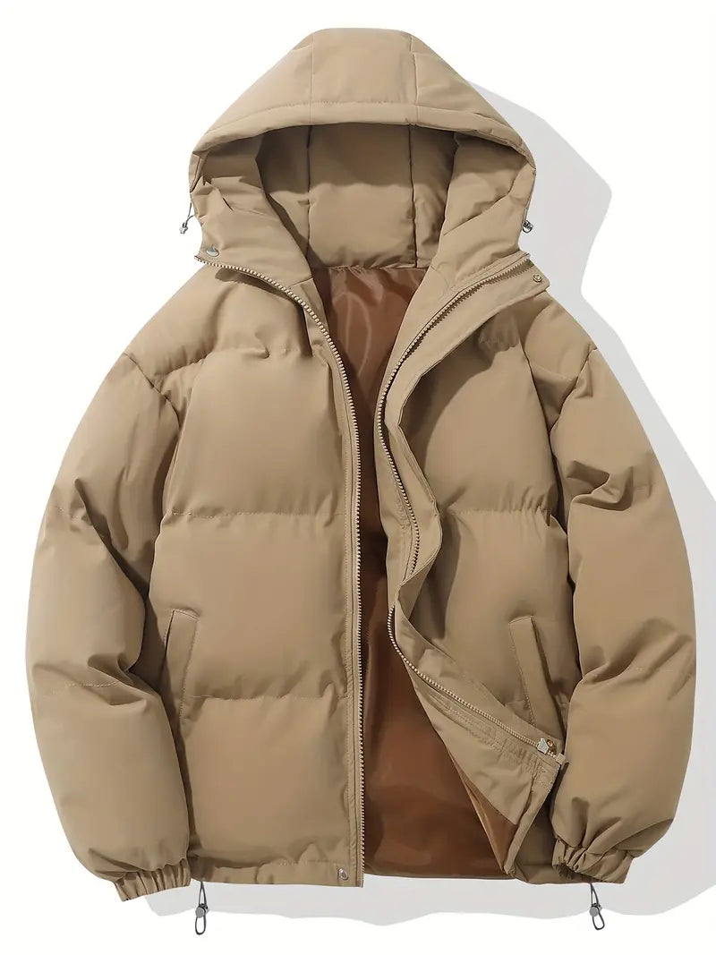 Veste Matelassée avec Capuche et Poches Fonctionnelles pour Homme | Idéal pour l’Hiver
