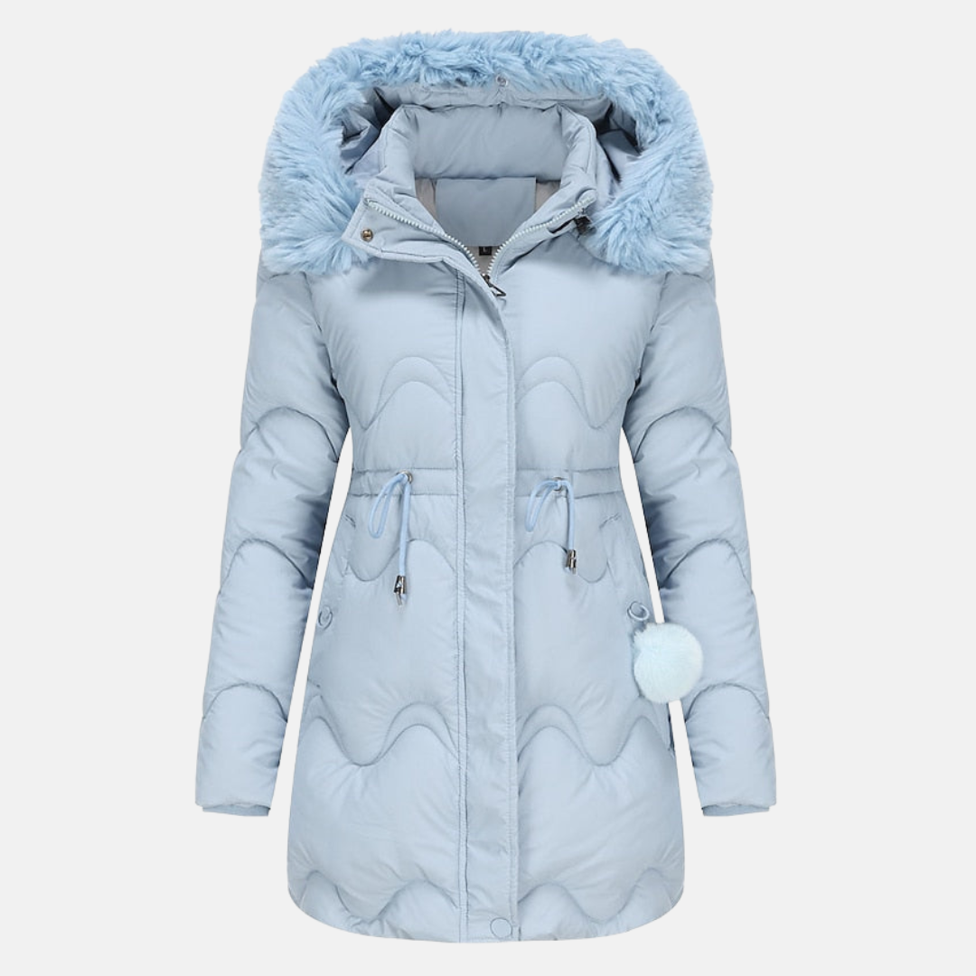 Parka Longue avec Capuche et Taille Ajustable pour Femme | Idéale pour Hiver