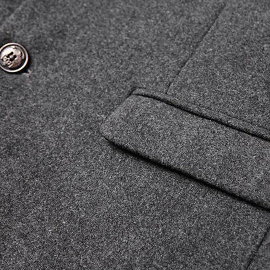 Manteau Long avec Fermeture Croisée pour Homme | Idéal pour les Occasions Formelles et Quotidiennes