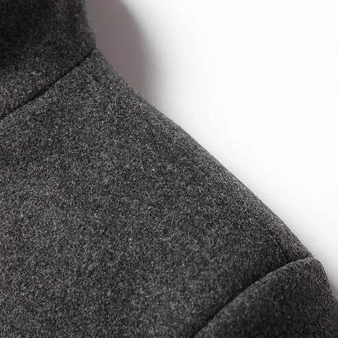 Manteau Long avec Fermeture Croisée pour Homme | Idéal pour les Occasions Formelles et Quotidiennes