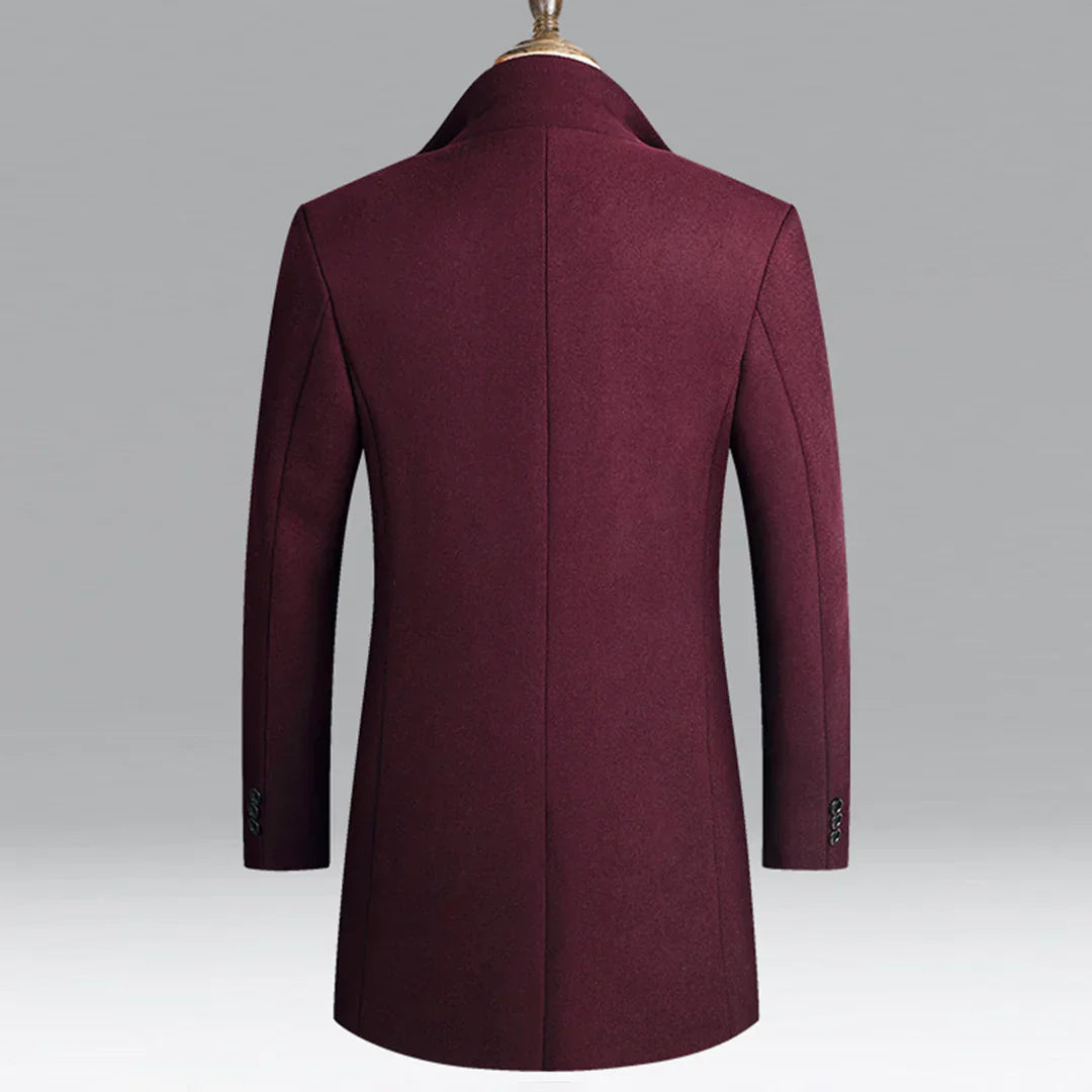 Manteau Long avec Fermeture Croisée pour Homme | Idéal pour les Occasions Formelles et Quotidiennes