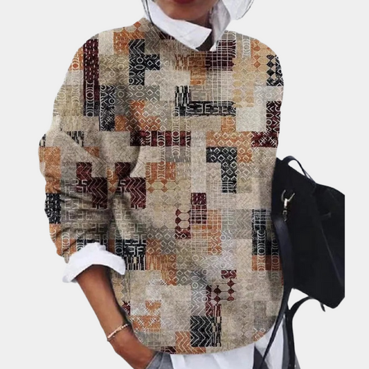 Pull pour Femme Avec Imprimé Et Coupe Droite | Idéal pour Un Usage Quotidien