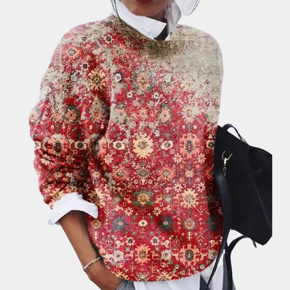 Pull pour Femme Avec Imprimé Et Coupe Droite | Idéal pour Un Usage Quotidien