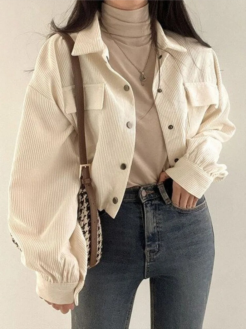 Veste Courte à Coupe Cintrée Pour Femme | Idéal Pour la Mi-Saison