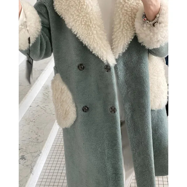 Manteau Long à Col Large pour Femmes | Idéal pour la Saison Hivernale