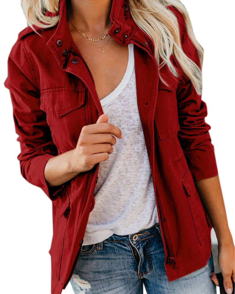 Manteau Mi-Saison à Coupe Légèrement Cintrée Pour Femme | Idéal Pour un Usage Quotidien