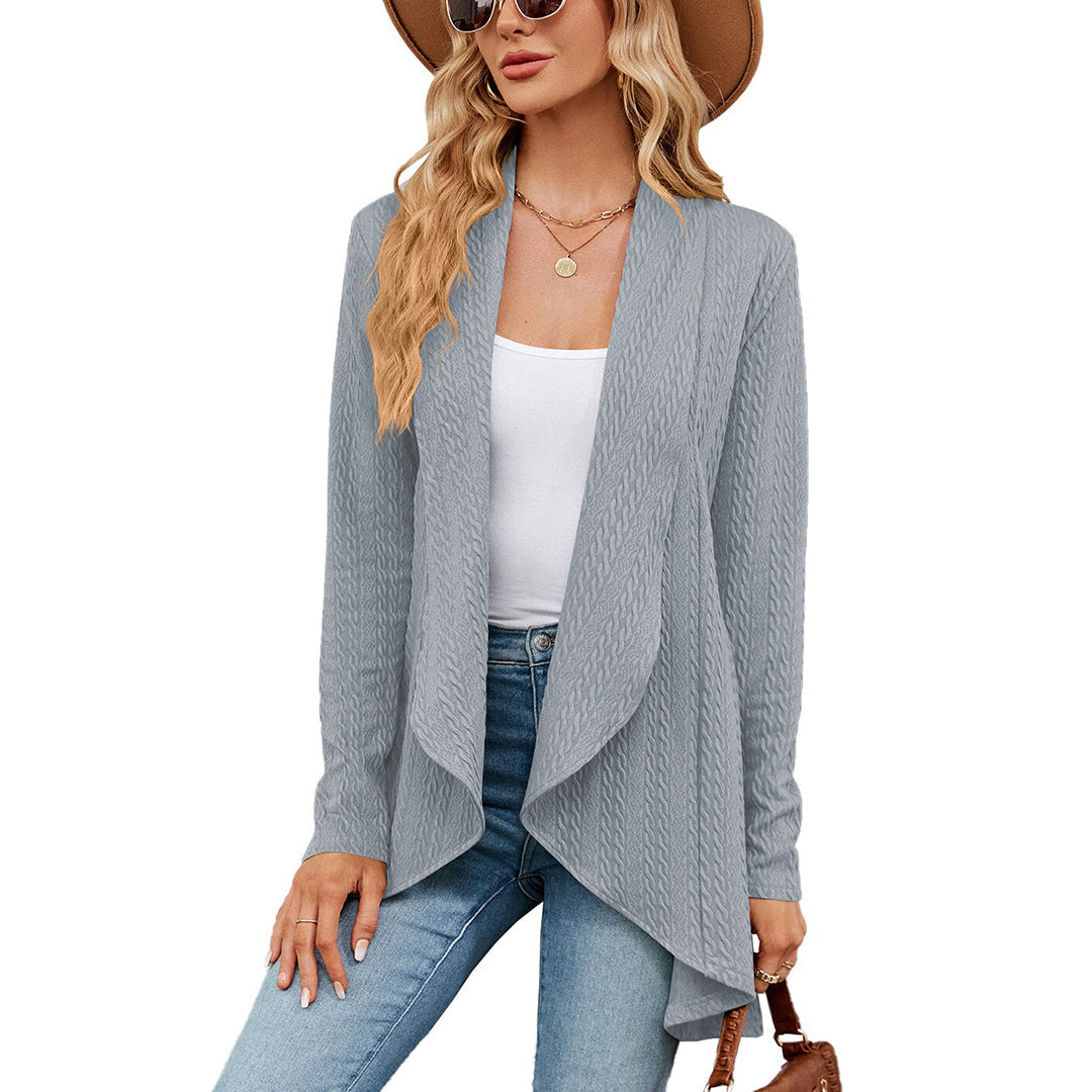 Gilet Texturé avec Coupe Droite pour Femmes | Idéal pour l'Automne