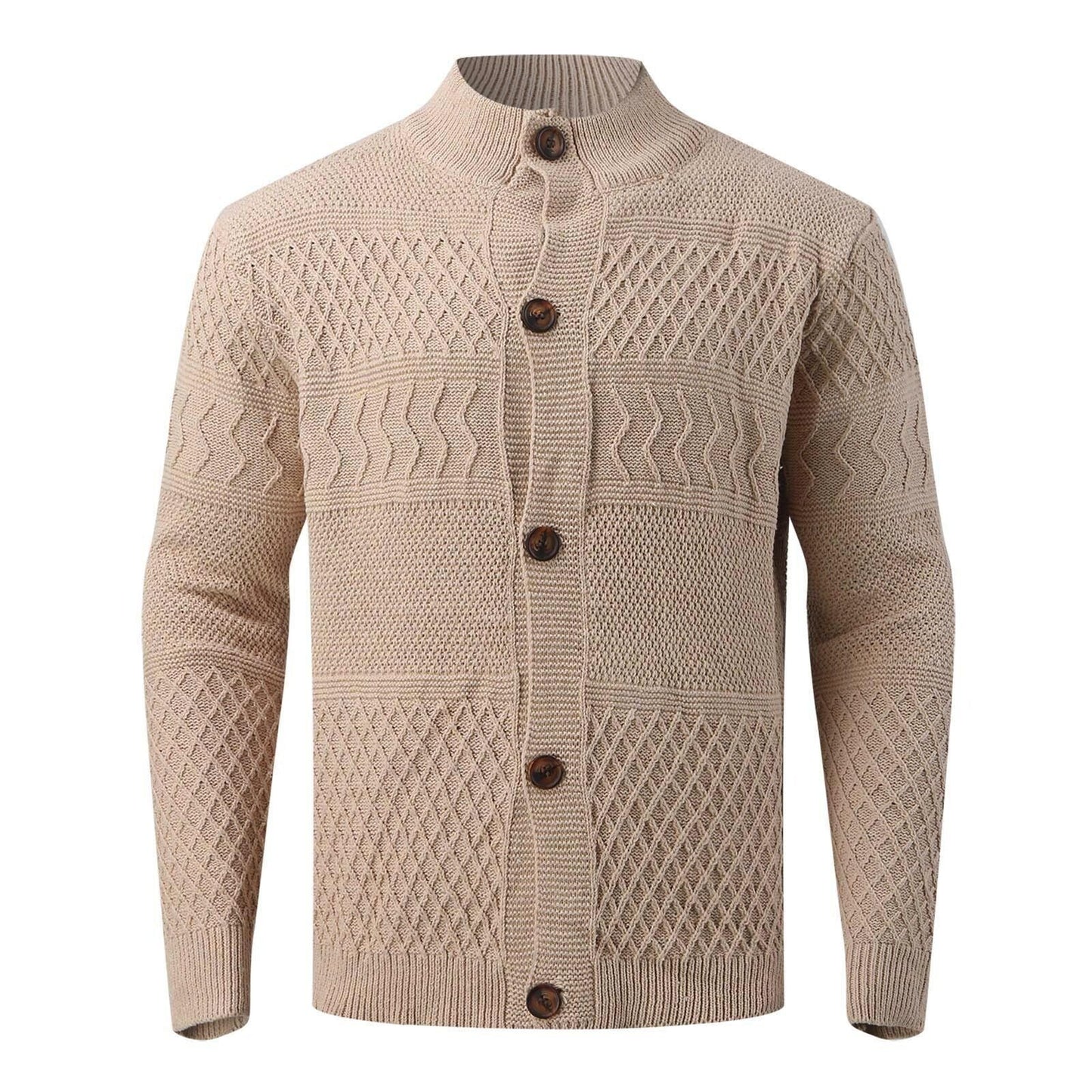 Pull À Maille Épaisse avec Fermeture À Boutons pour Homme | Idéal pour L’Automne Et L’Hiver