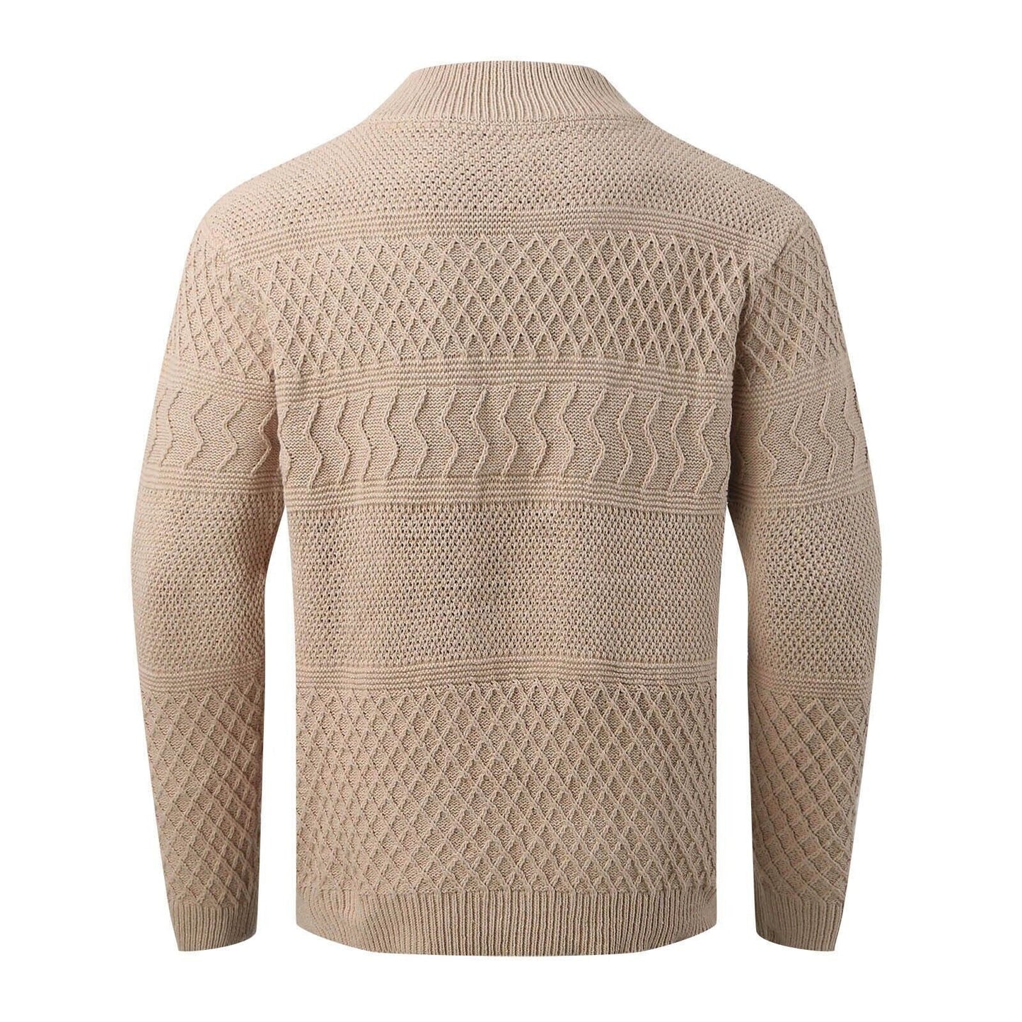Pull À Maille Épaisse avec Fermeture À Boutons pour Homme | Idéal pour L’Automne Et L’Hiver